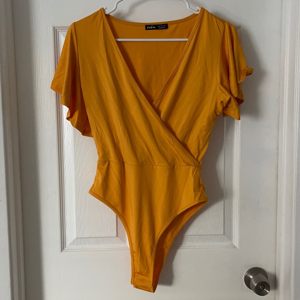 Yellow/orange bodysuit